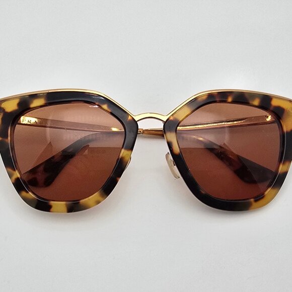 Prada SPR 53S 7S0-6N0 Catwalk Medium Havana Frame Brown Lens Sunglasses Italy - Picture 11 of 14